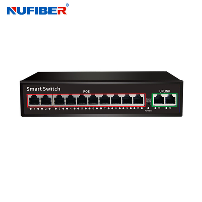10 / 100M OEM / ODM 4 8 16 24 Port Ethernet Fiber Switch POE Gigabit với 2 cổng SFP