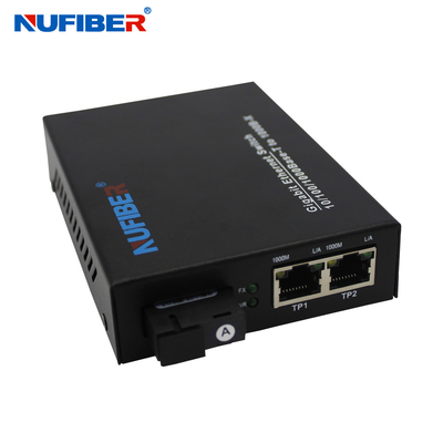 Bộ chuyển đổi Gigabit Fiber Ethernet Switch với 2 cổng Rj45 1 Fiber