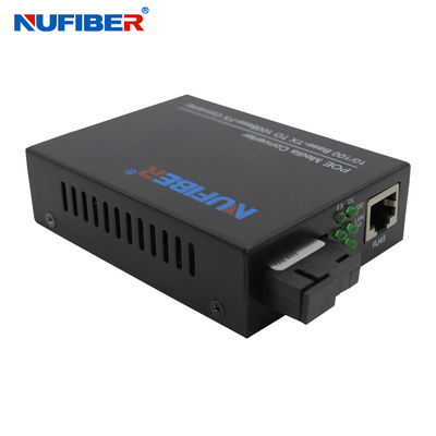 IEEE802.3af POE Powered Switch Media Converter Chế độ đơn Cáp quang đơn SC 20km