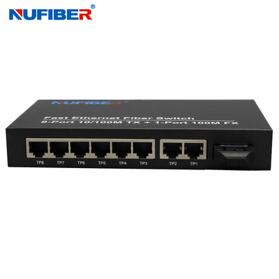 Bộ chuyển mạch Ethernet cáp quang đa chế độ RJ45 Bộ chuyển mạch Gigabit 8 cổng