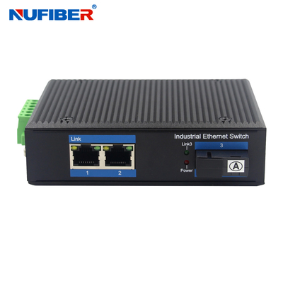NuFiber 1310nm 100base Fx Media Converter Bộ chuyển mạch Ethernet 2 cổng Poe