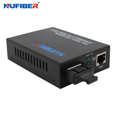 SM SC 20km Gigabit Fiber to UTP 30W POE Media Converter cho camera CCTV