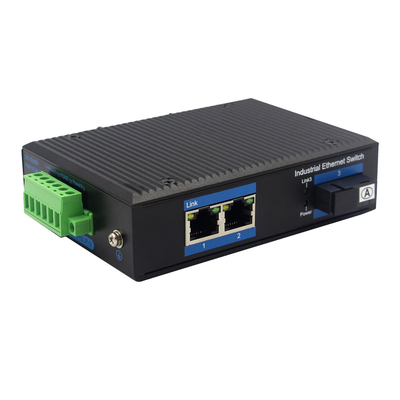 Bộ chuyển mạch Ethernet công nghiệp không được quản lý bằng cáp quang đến 2 cổng UTP