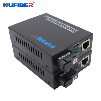 Nufiber Gigabit Media Converter 10/100/1000M Chế độ đơn giản 1310nm / 1550nm SC