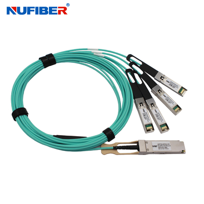Cáp đồng thụ động Nufiber AOC 100G QSFP28 đến 4x25G SFP28 Đột phá