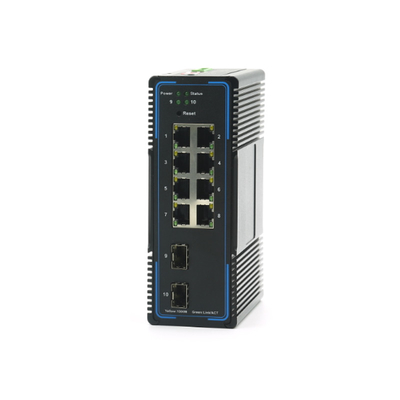 Bộ chuyển mạch POE được quản lý Ethernet công nghiệp L2 8x10/100/1000base-T 2x1000base-X SFP