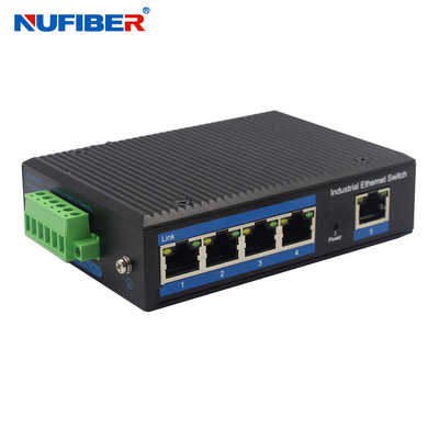 4 Cổng 10/100 / 1000base-Tx Bộ chuyển mạch Ethernet công nghiệp 1 Cổng 1000base-Fx