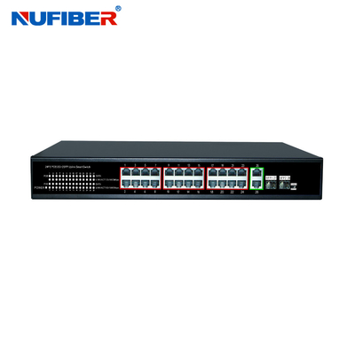 Bộ chuyển mạch cáp quang Ethernet ODM không được quản lý Gigabit POE 4 8 16 24 Cổng 10 / 100M 48V