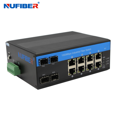 Bộ chuyển mạch Ethernet SFP công nghiệp được quản lý SFP sang WEB mạng cổng 8 cổng 10/100/1000M UTP