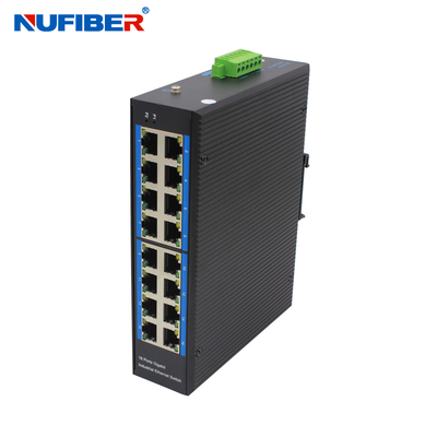 Bộ chuyển mạch Ethernet công nghiệp ngoài trời không được quản lý 1000Base-T Cổng UTP 16x10/100/1000M