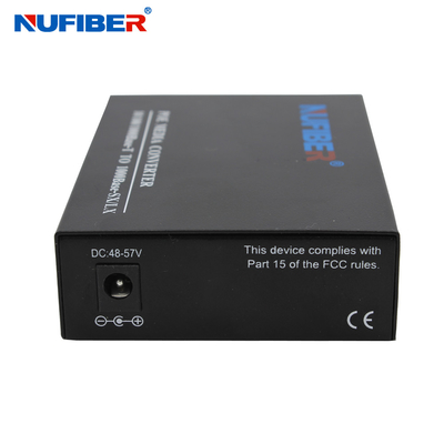 POE Fiber Media Converter 10/100/1000M RJ45 sang Fiber Optical Media Converter Cáp kép SM 1310nm 20km 30W Cung cấp điện