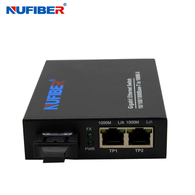 MM 850nm 0,55km SC Fibre Ethernet Switch Bảo vệ chống bão