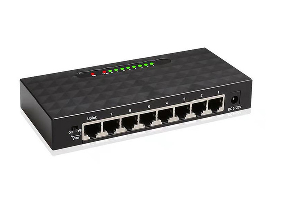 Rj45 UTP Fiber Ethernet Switch Media Converter 8 Port để truy cập IP