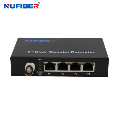 10 100Mbps Ethernet Over Coaxial Extender 2KM với 1BNC 4LAN
