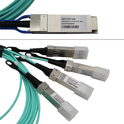 QSFP28 đến 4x25G Cáp quang chủ động OM3 AOC 100G cho mạng khu vực lưu trữ