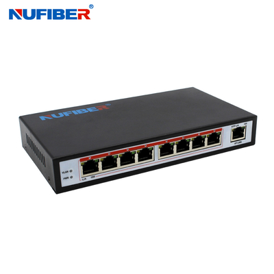 IEEE802.3af / at Standard 48V 9 Port POE Network Switch