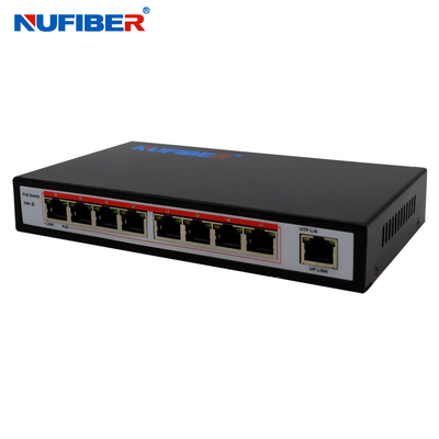 IEEE802.3af / at Standard 48V 9 Port POE Network Switch