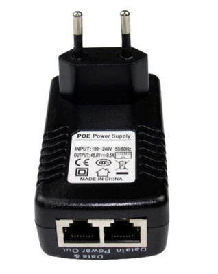 10 / 100M 48V 0.5A EU POE Ethernet cấp nguồn cho camera an ninh