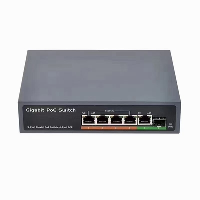 Công tắc mạng thông minh IEEE802.3af / at 4POE 1SFP 1Uplink cho camera IP CCTV