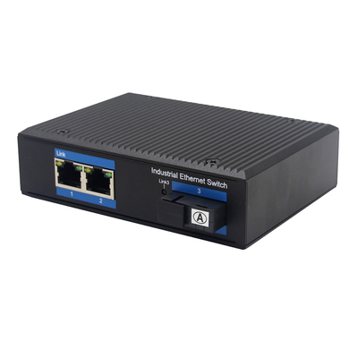 Bộ chuyển mạch Ethernet công nghiệp không được quản lý bằng cáp quang đến 2 cổng UTP