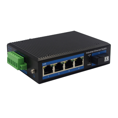 Bộ chuyển đổi phương tiện cáp quang Ethernet Gigabit 4 cổng Din Rail