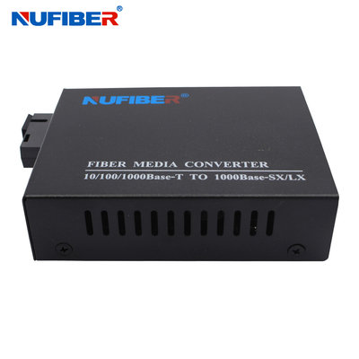 Simplex 1310 / 1550nm 20km SC Gigabit Media Converter 10/100 / 1000M